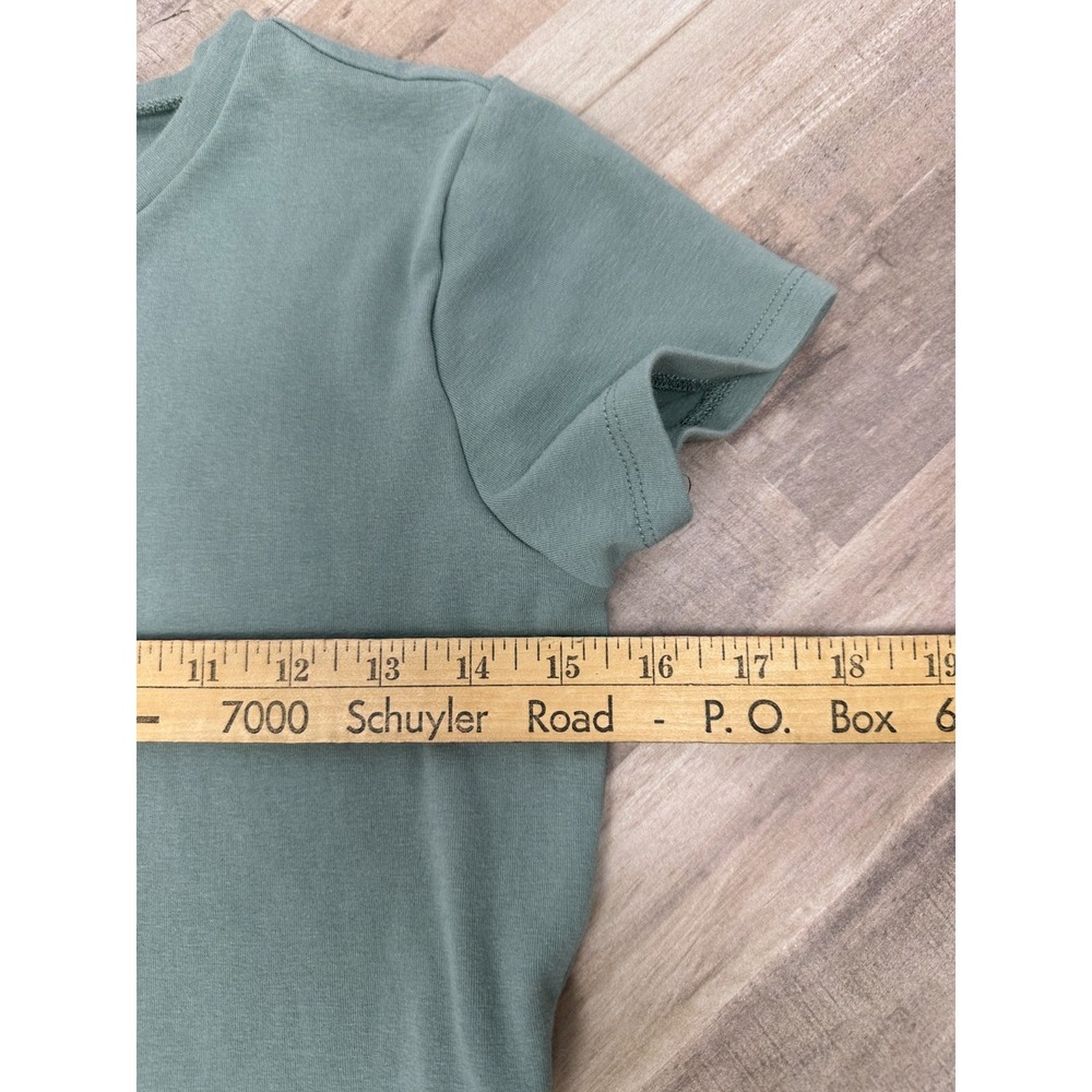 Garage Jade Dragon Green Crop Top Graphic Print‎ Size Large - Picture 6 of 7